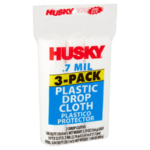 Plastic Drop Cloth, 0.7 Mil, 3-Pack