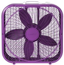 Cool Colors 20" 3-Speed Box Fan, Purple