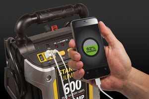  600/300 Amp 12V Jump Starter with LED Light and USB