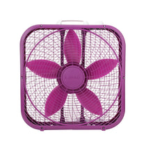 Cool Colors 20" 3-Speed Box Fan, Purple