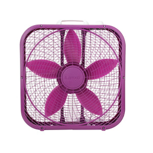 Cool Colors 20" 3-Speed Box Fan, Purple