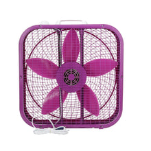 Cool Colors 20" 3-Speed Box Fan, Purple