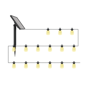 Solar String Lights for Decks, Patios, Backyards
